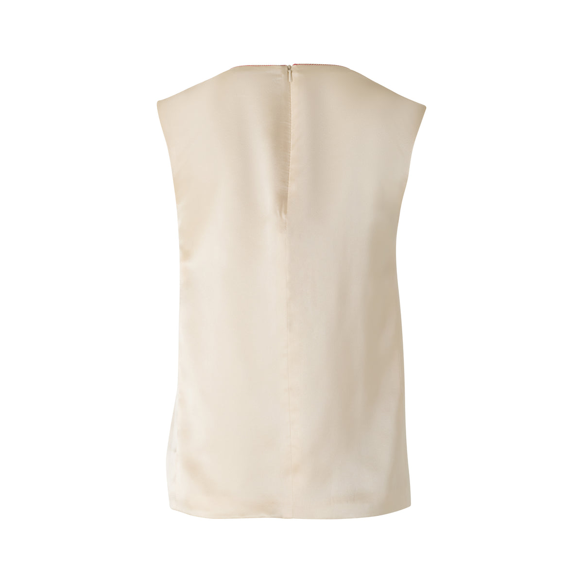 Lace Inset Silk Tank - Cream (Pre-order)