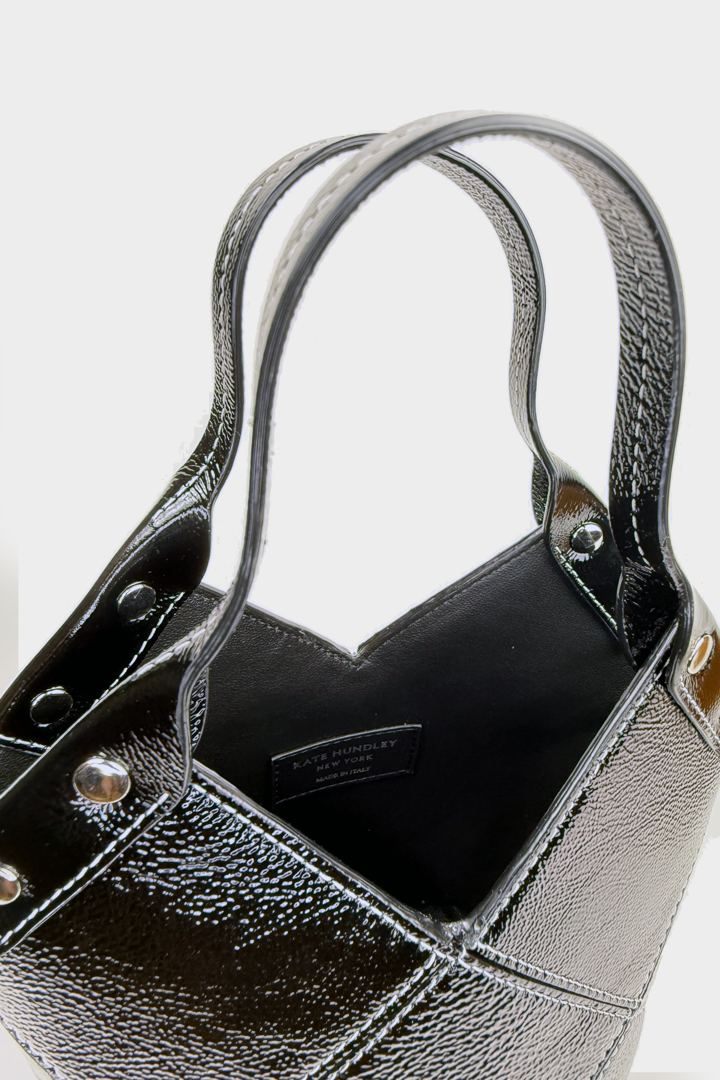 Mini Fiona Tote in Crinkle Patent