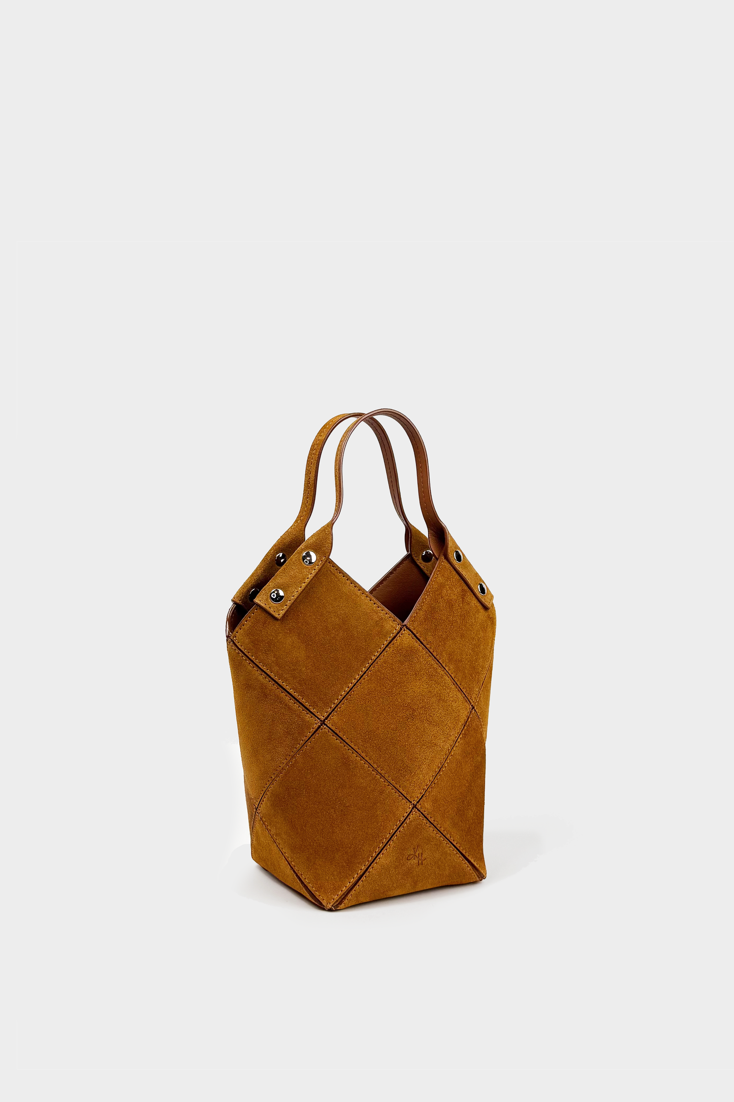 Mini Fiona Tote in Caramel Suede
