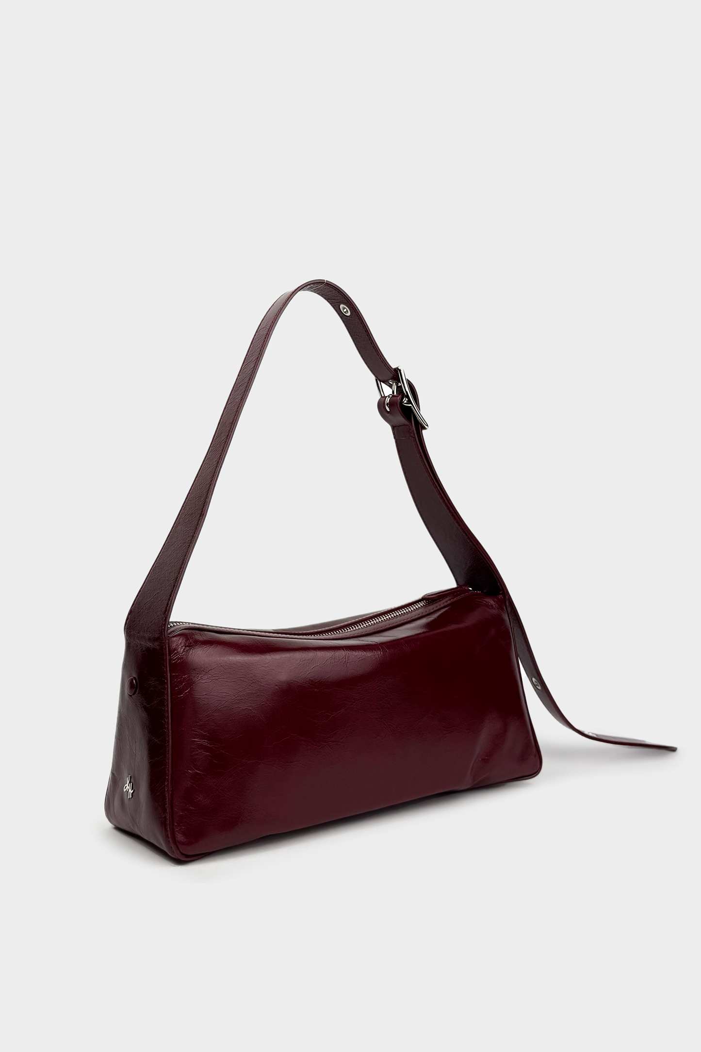 Anjelica Pocket Shoulder Bag in Cranberry