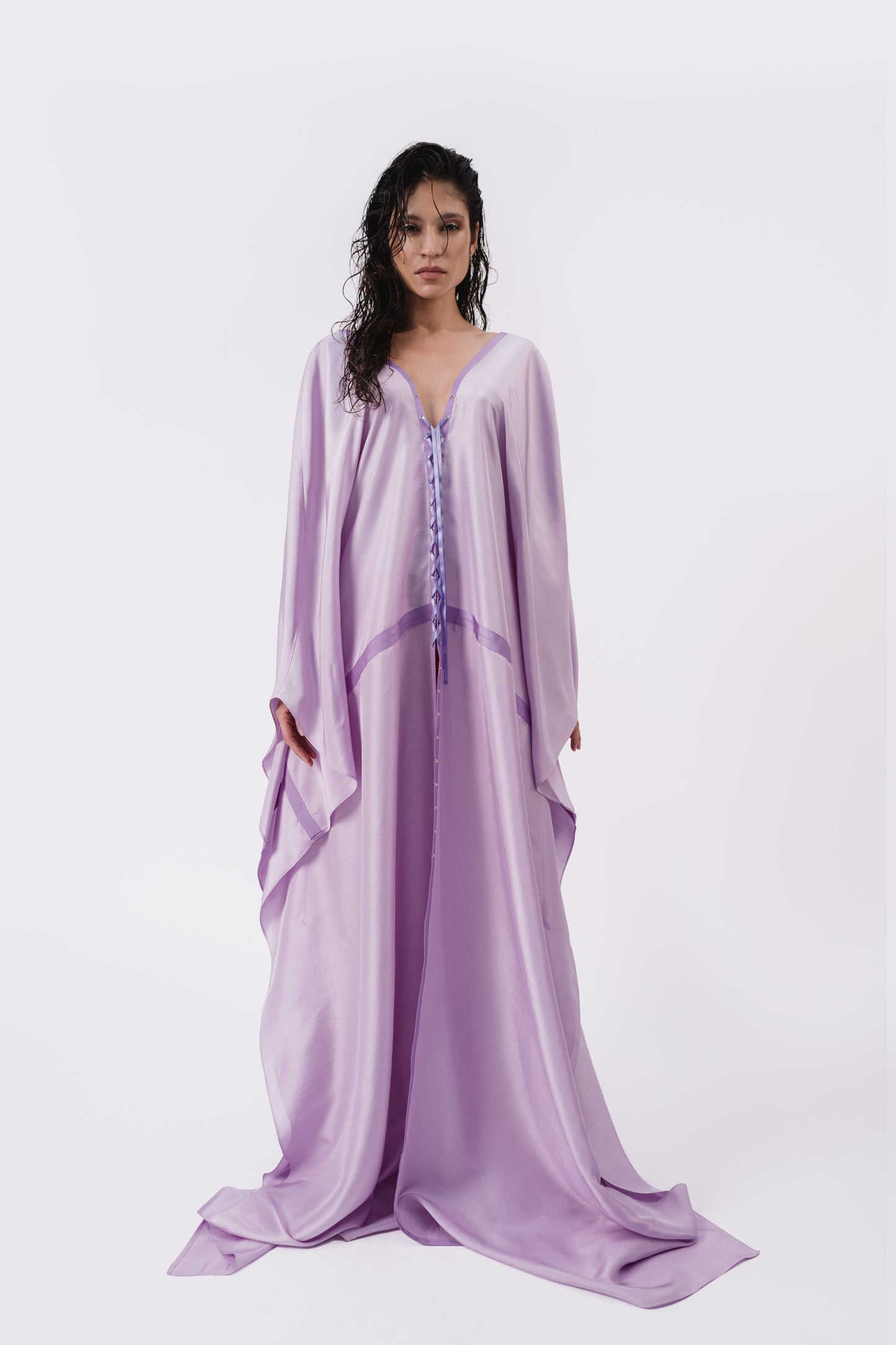 Silk Shantung Caftan