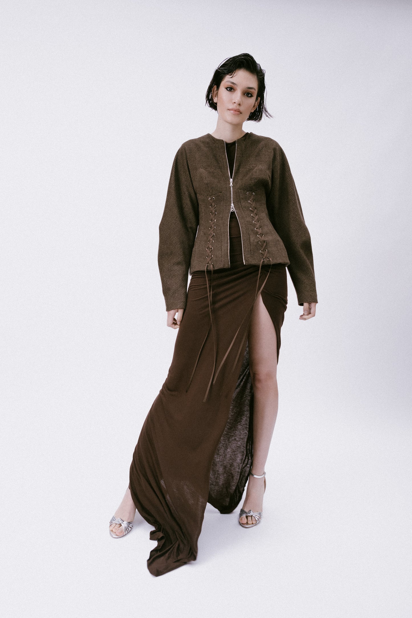 Gathered Jersey Gown