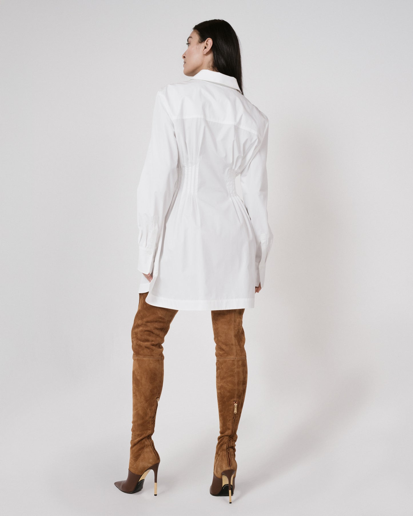 Cinched Shirt Dress