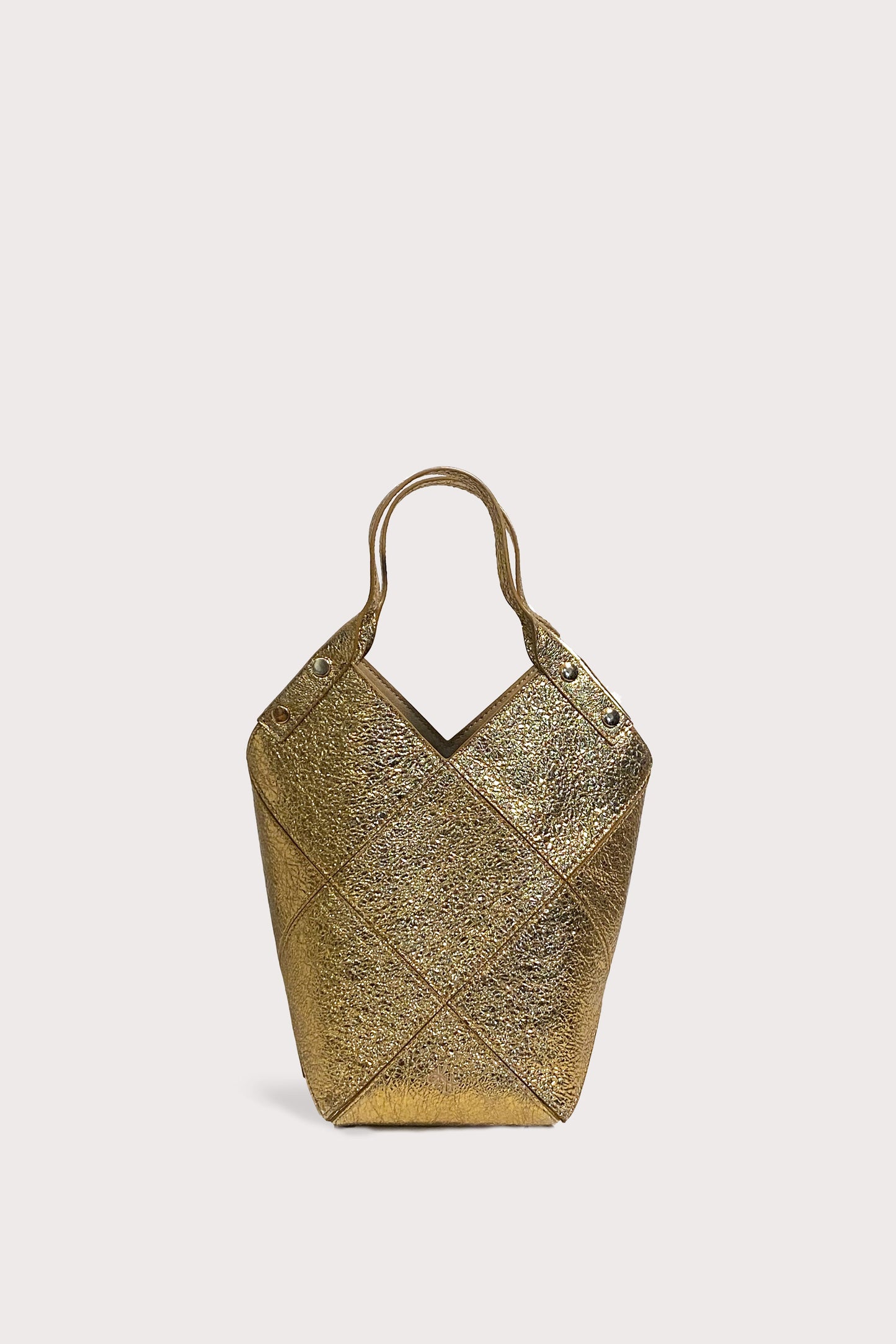 Fiona Crinkle Metallic Mini Tote