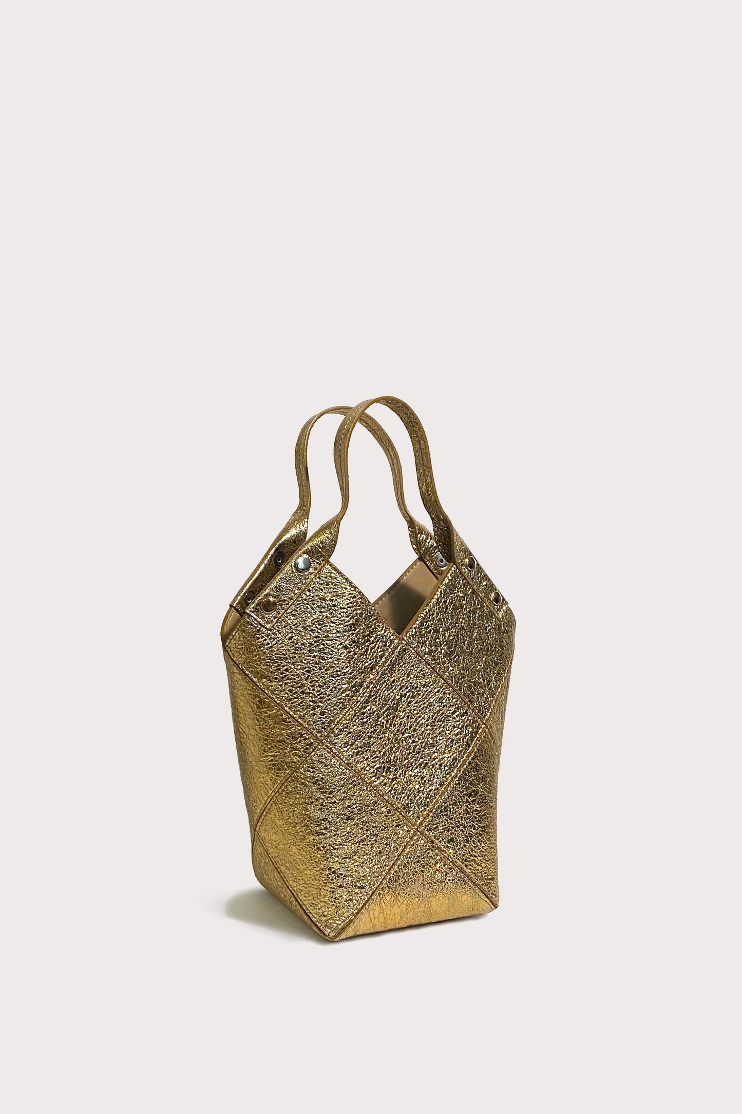 Fiona Crinkle Metallic Mini Tote
