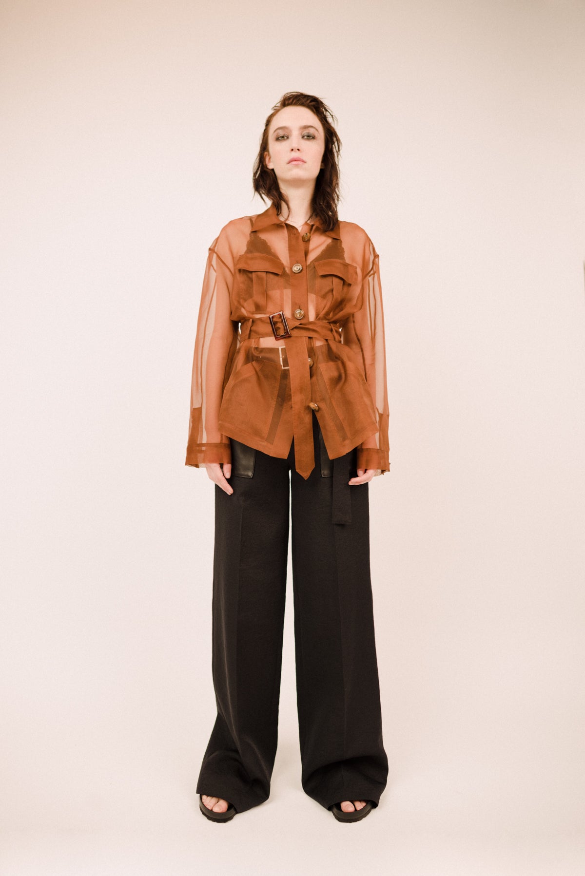Carine Organza Safari Jacket