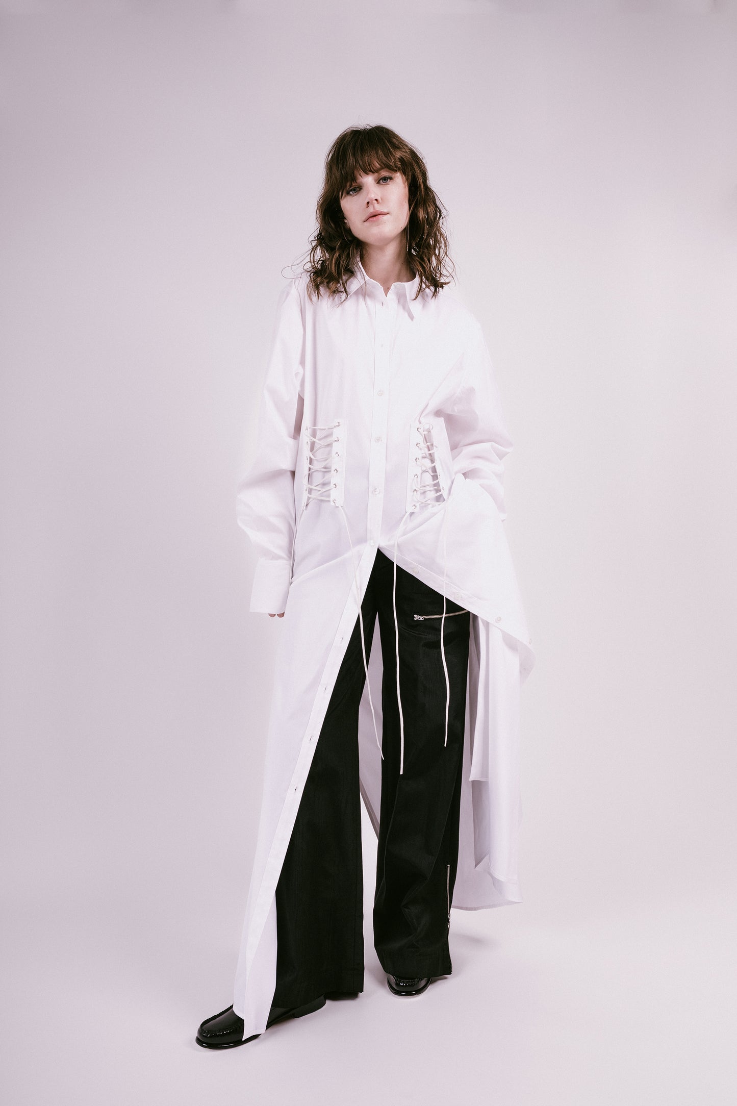 Moiré Zip Cargo Pants