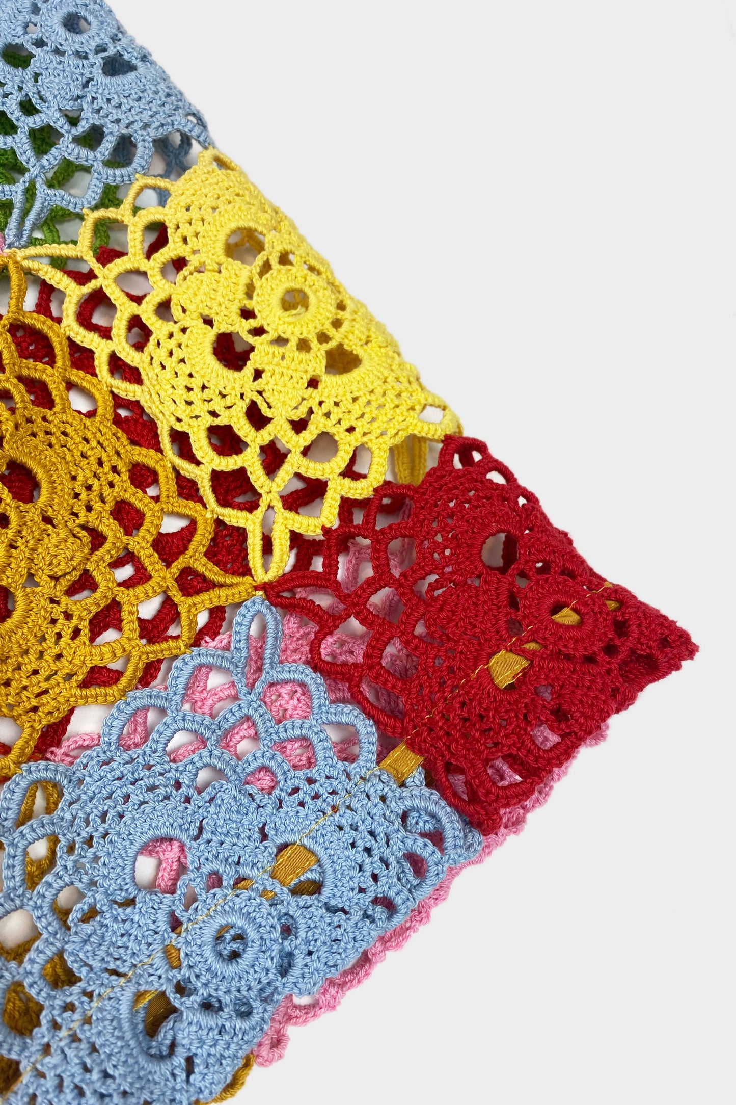 KHxWE2 Summer Shorts in Rainbow Crochet