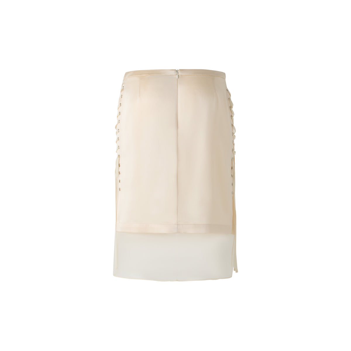 Overlay Lace-Up Skirt - Cream (Pre-order)