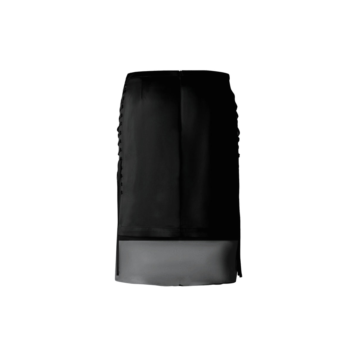 Overlay Lace-Up Skirt - Black (Pre-order)
