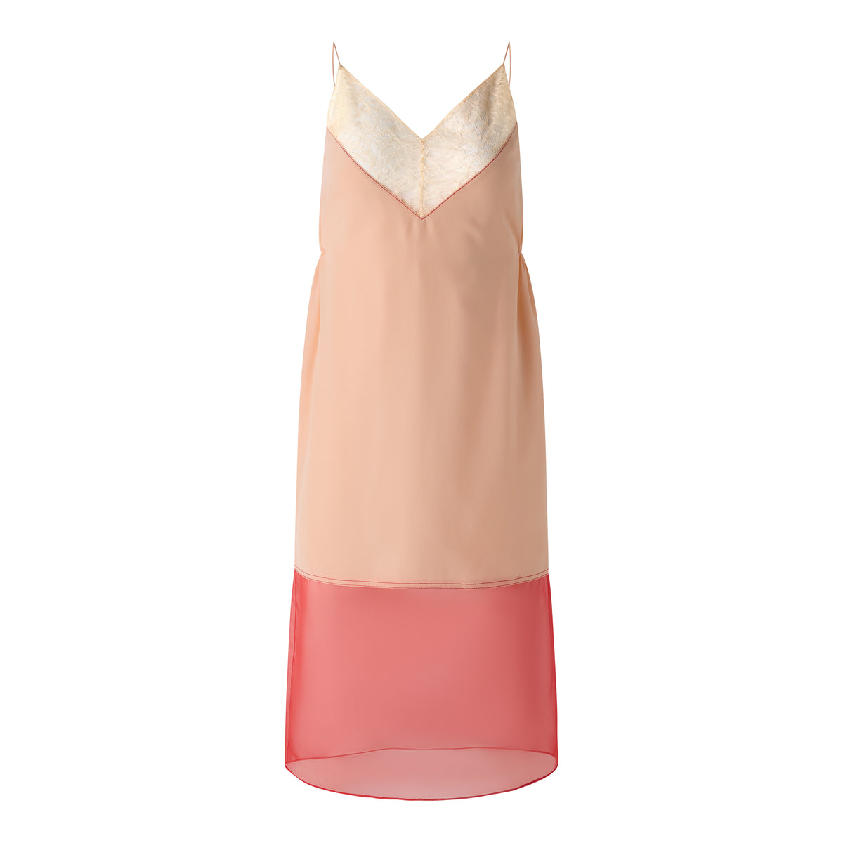 Lace Trim Slip Dress - Blush (Pre-order)