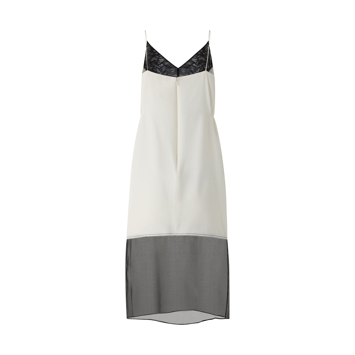 Lace Trim Slip Dress - White (Pre-order)