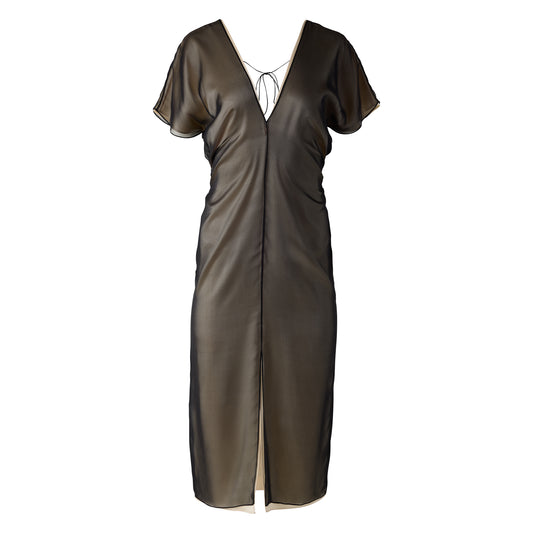 Split Panel Midi Dress (Pre-order)