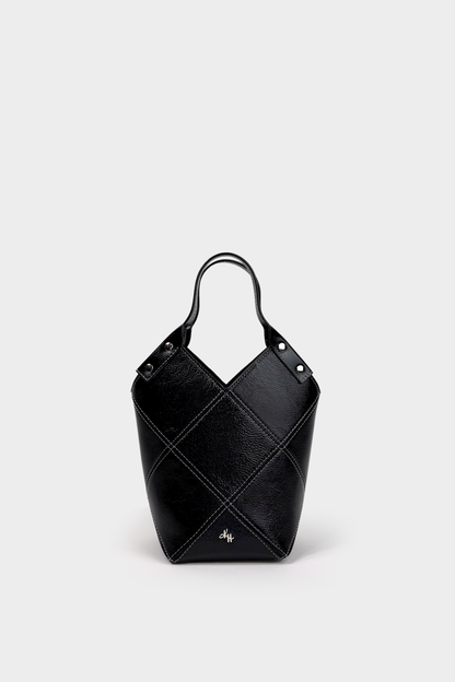 Mini Fiona Tote in Crinkle Patent