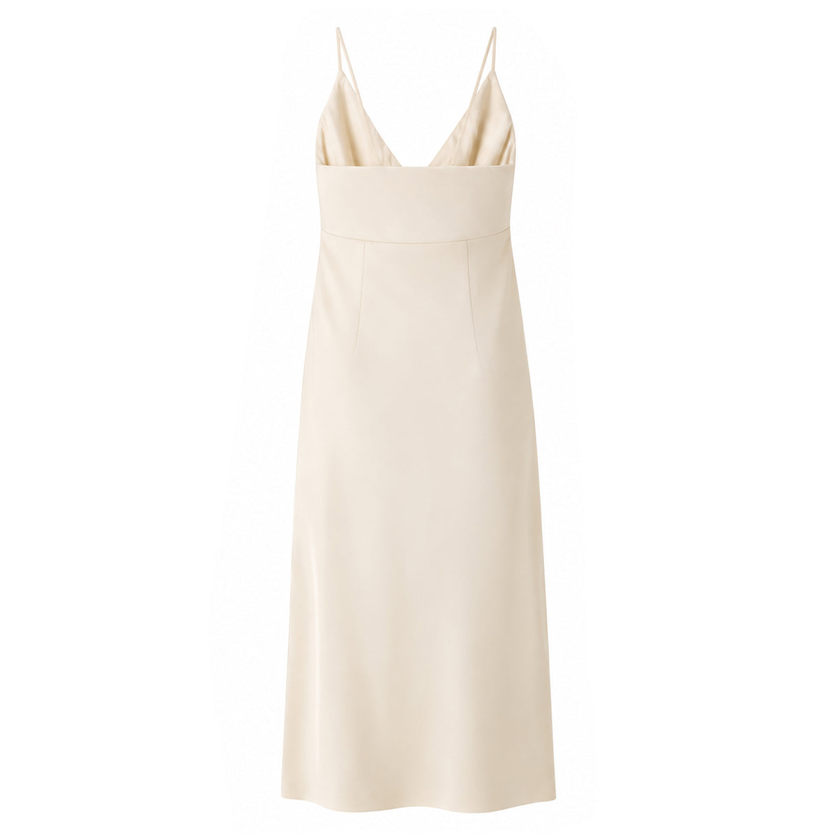 Triangle Bias Slip Dress - Cream (Pre-order)