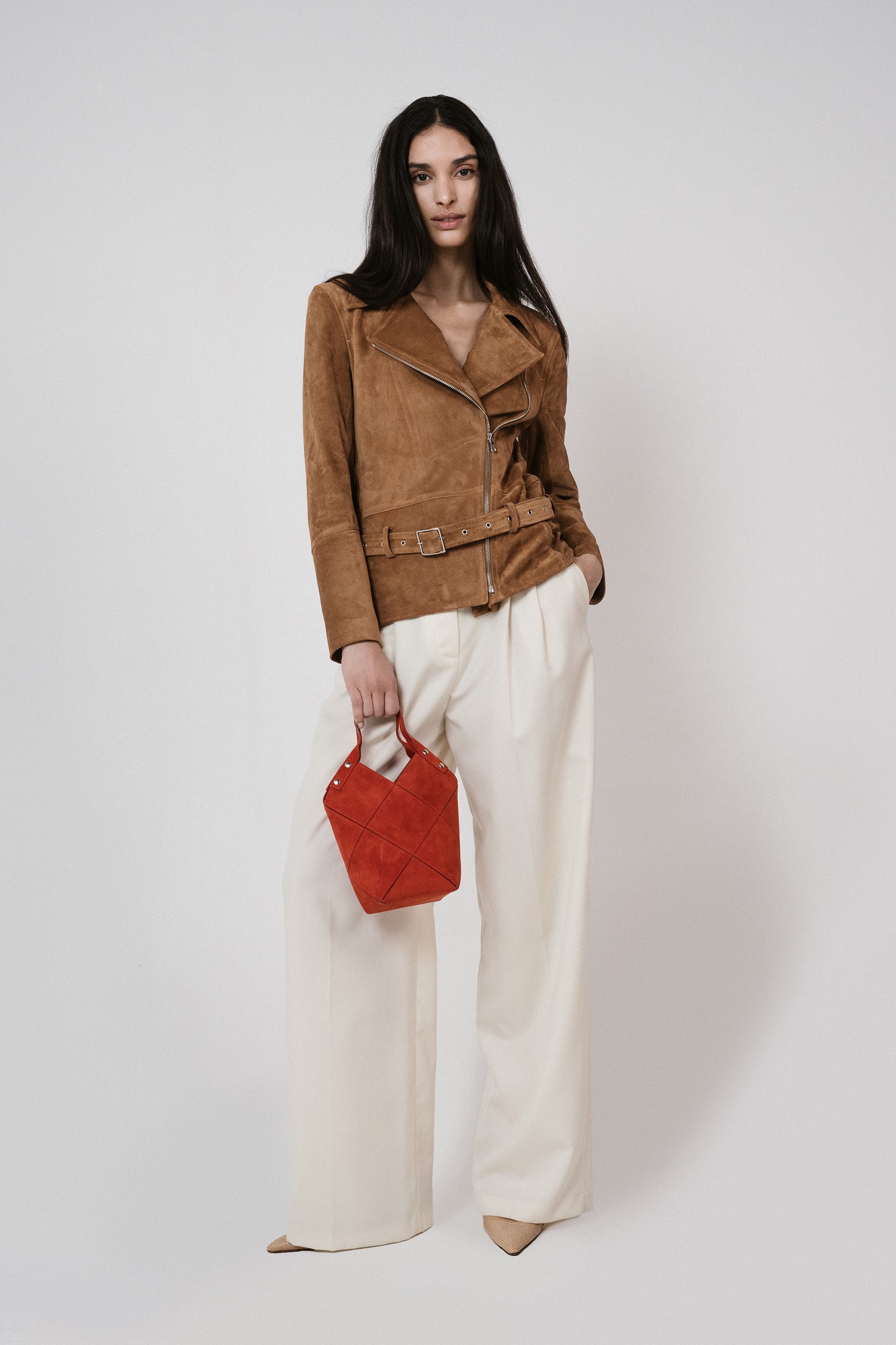 Low Rise Pleated Trouser