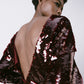 Sequin Open Back Dress