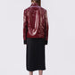 Crinkle Patent Leather Chore Jacket