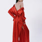 Backwards Silk Charmeuse Shirt Dress