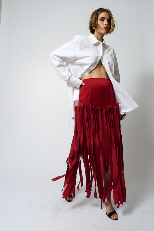 Silk Streamer Skirt