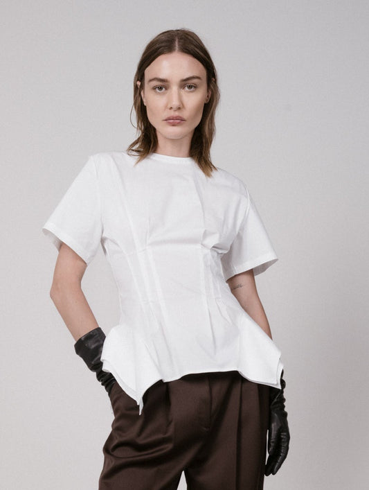 Sculpted Poplin T-Shirt