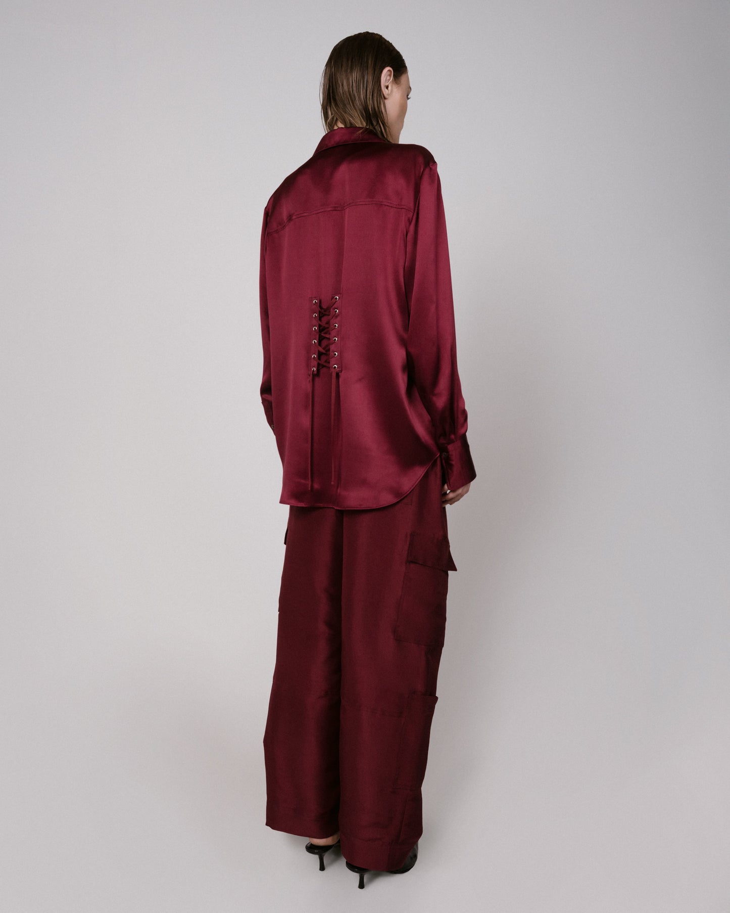 Long Sleeved Shirt with Lacing