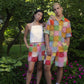 KHxWE2 Summer Shorts in Rainbow Crochet