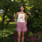 KHxWE2 Summer Shorts in Heather Crochet